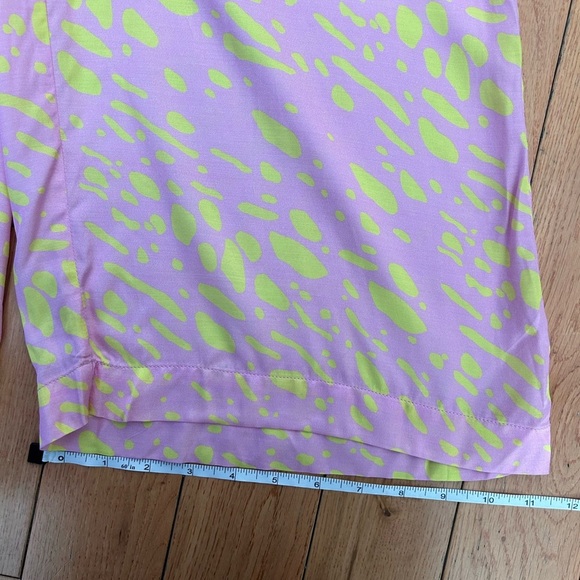 Hunkon Women's Pink and Yellow Benita Trousers From Denmark Size Small - Picture 6 of 10